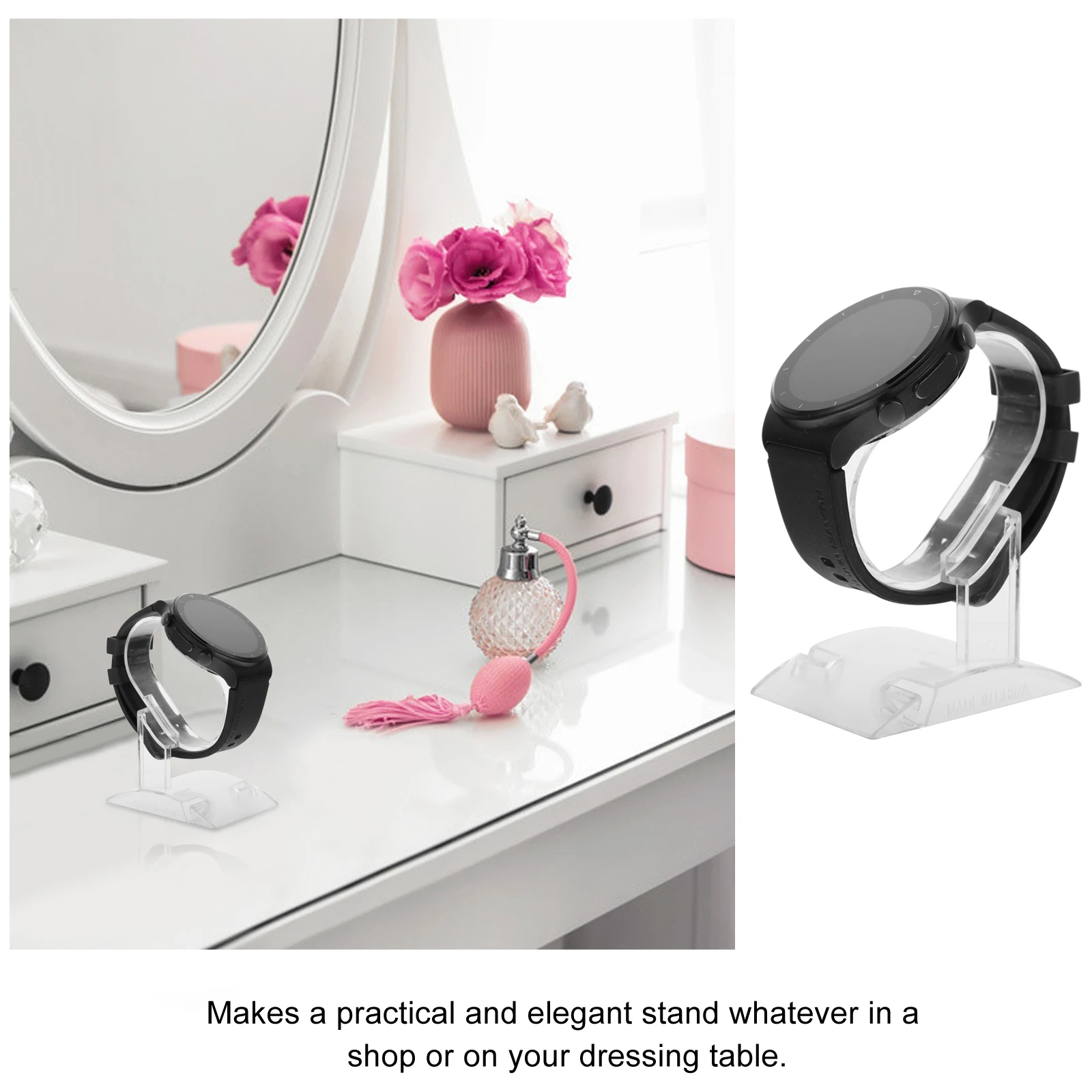 

10 Pcs Watch Display St Jewelry Holder Rack for Watches Plastic Durable Showcase Elegant Practical Storage Solution