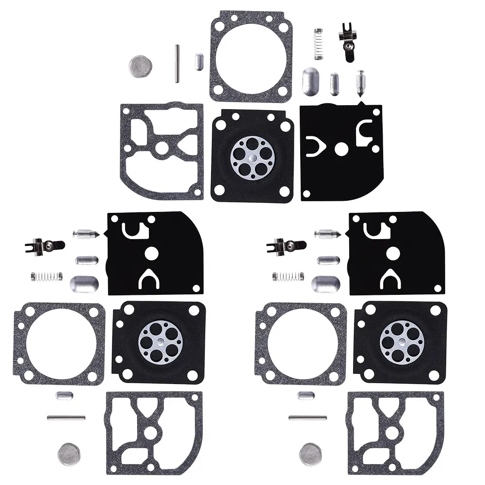 3pcs Carburetor Repair Kit For ZAMA GND-28 Diaphragm Gasket Kit For Sithl MS 180 170 MS180 MS170 Carburetor Lawn Mower