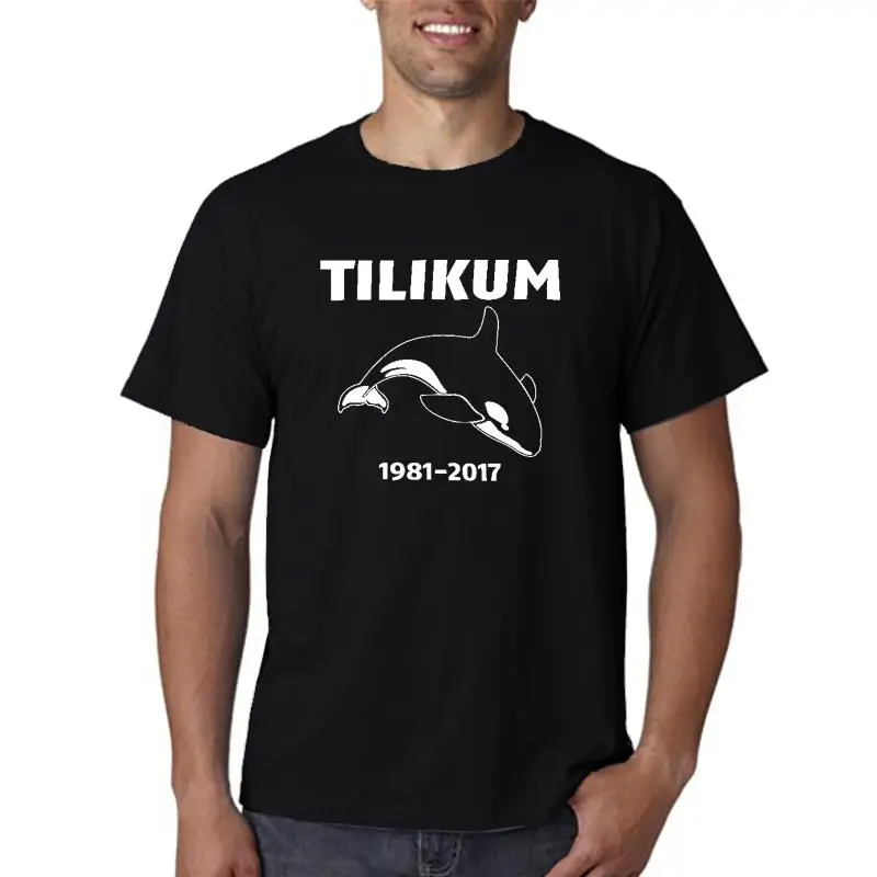 Tilikum Tilly Orca Whale T-Shirt 1981-2022 Tilikum Whale Shirt Cartoon T Shirt Men Free Shipping New Unisex Tshirt Fashion