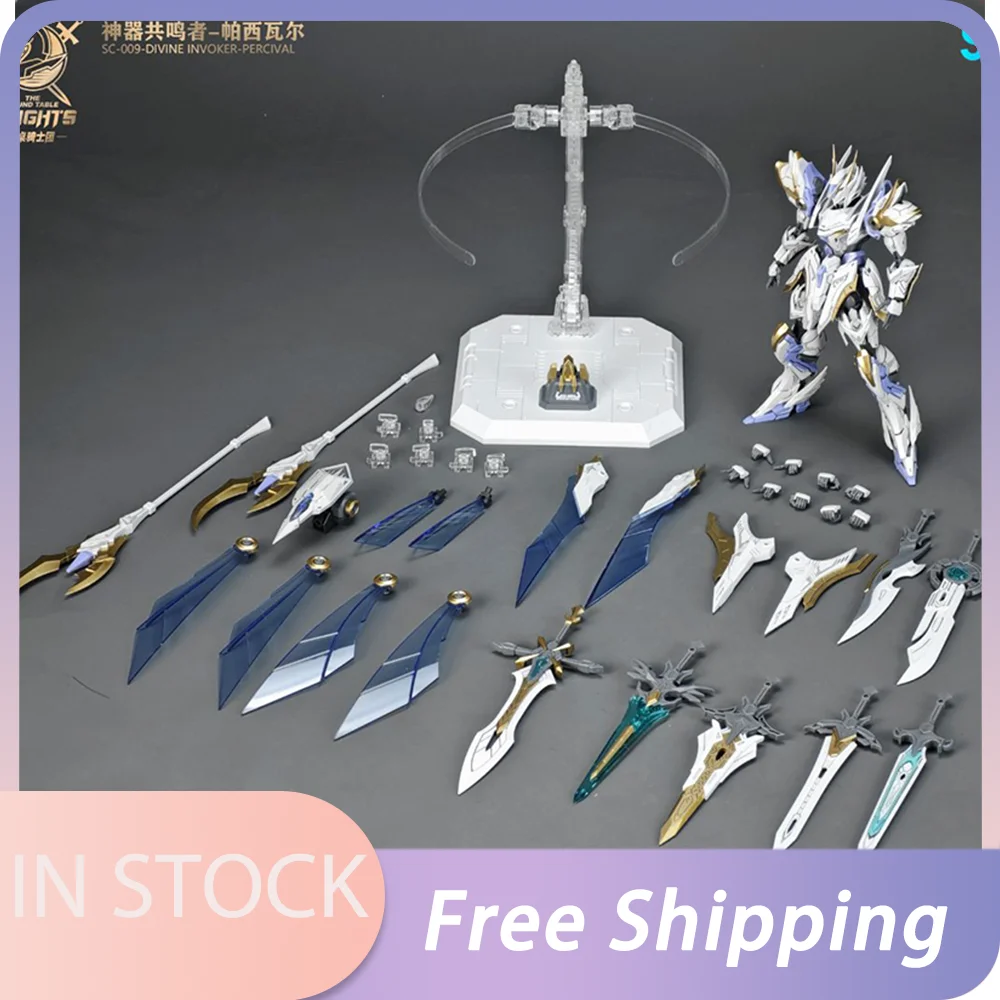 متوفر في المخزون الأصلي Snaa Hg 1/144 Sc-009 Divine Invoker-Percival Deluxe Edition أطقم منمذجة شخصيات فرسان الطاولة المستديرة