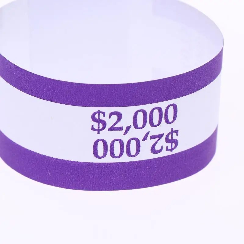 Self-Adhesive Money Bands 100Pcs Assorted Currency Straps for Home Cash Saving Small Business Use