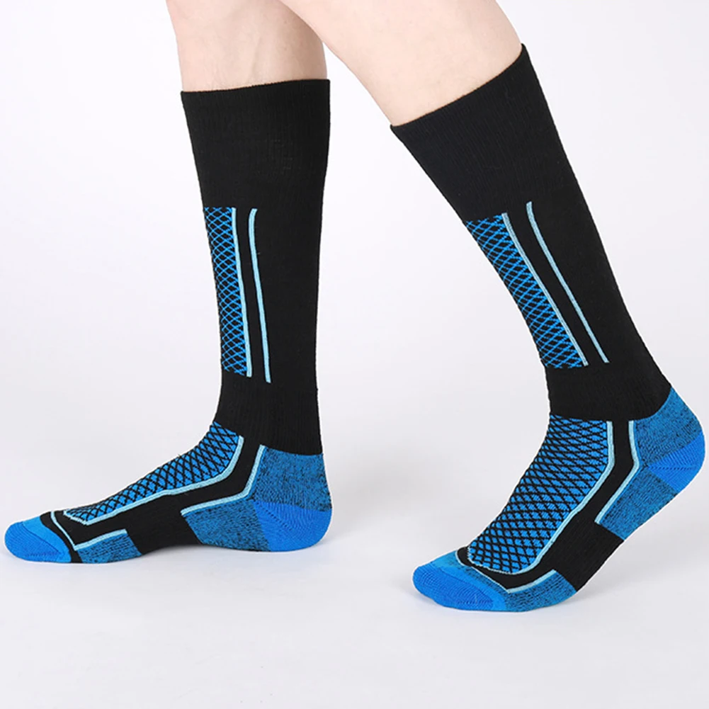 Calcetines de fútbol antideslizantes para hombre, medias de compresión de tubo largo, medias térmicas para deportes, ciclismo, esquí, Invierno