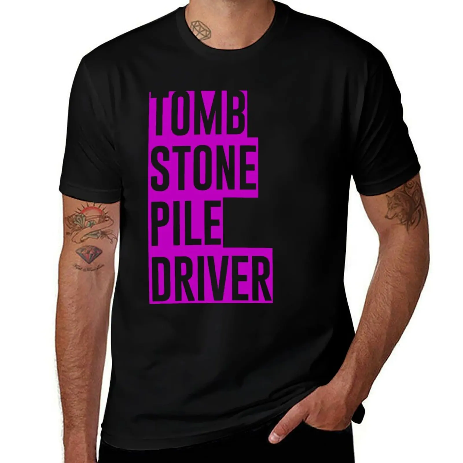 

Tombstone Piledriver T-Shirt cotton t shirt man g man t shirts for men t shirts for man pack white T-shirt