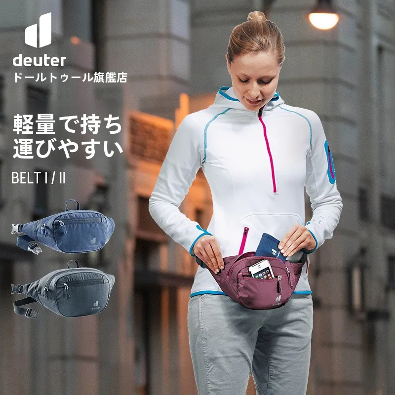 Bolsa de Cintura Multicamadas de Grande Capacidade Deuter, Impermeável, Moderna, para Corrida, Fitness, Viagem, Unissex, Esportiva, para Atividades ao Ar Livre