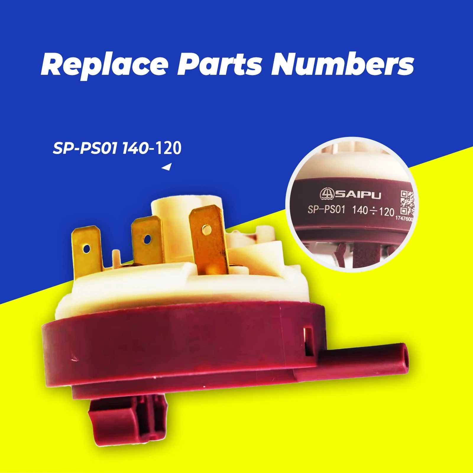Оригинальный Новый SAIPU SP-PS01 140➗12017476000007426 Универсальный датчик уровня воды в посудомоечной машине, сменный регулятор давления