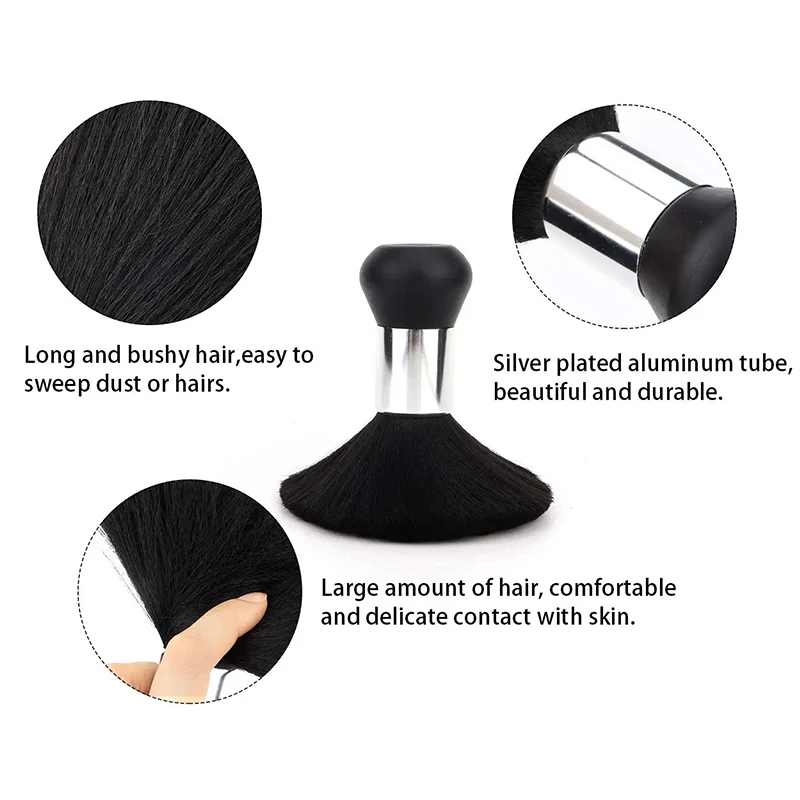 Soft Hair Cut Brush Cleaning Tool Hairdressing Sweeping Neck Cleaning Duster Hair Cutting Brush Barbershop Barber Accessories