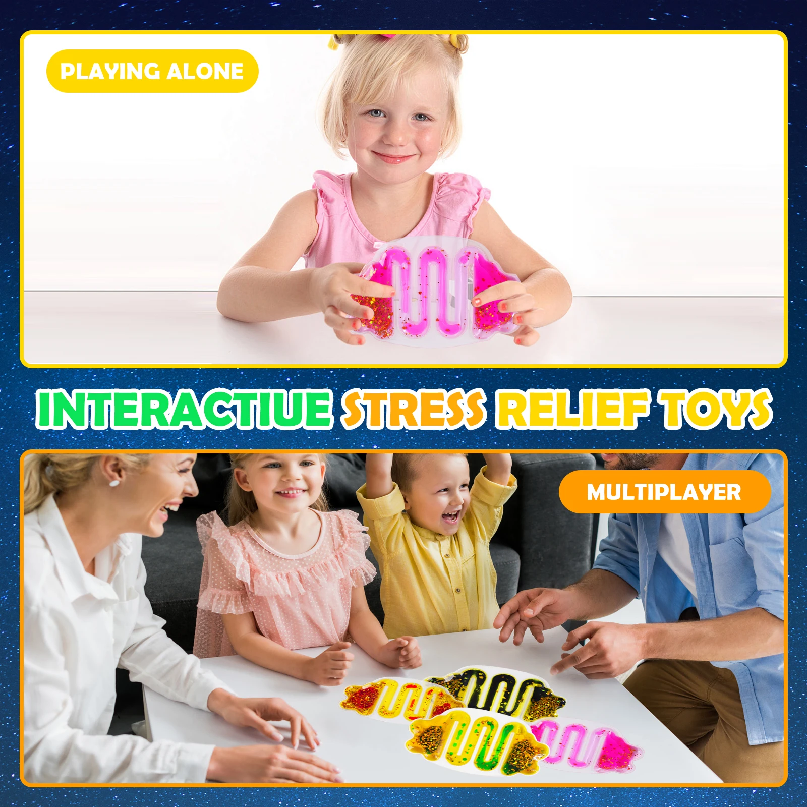 視覚焦点補助液体フロー視覚感覚おもちゃ教室コーナー感覚スクイーズおもちゃ感覚フィジェットチューブ 4 個