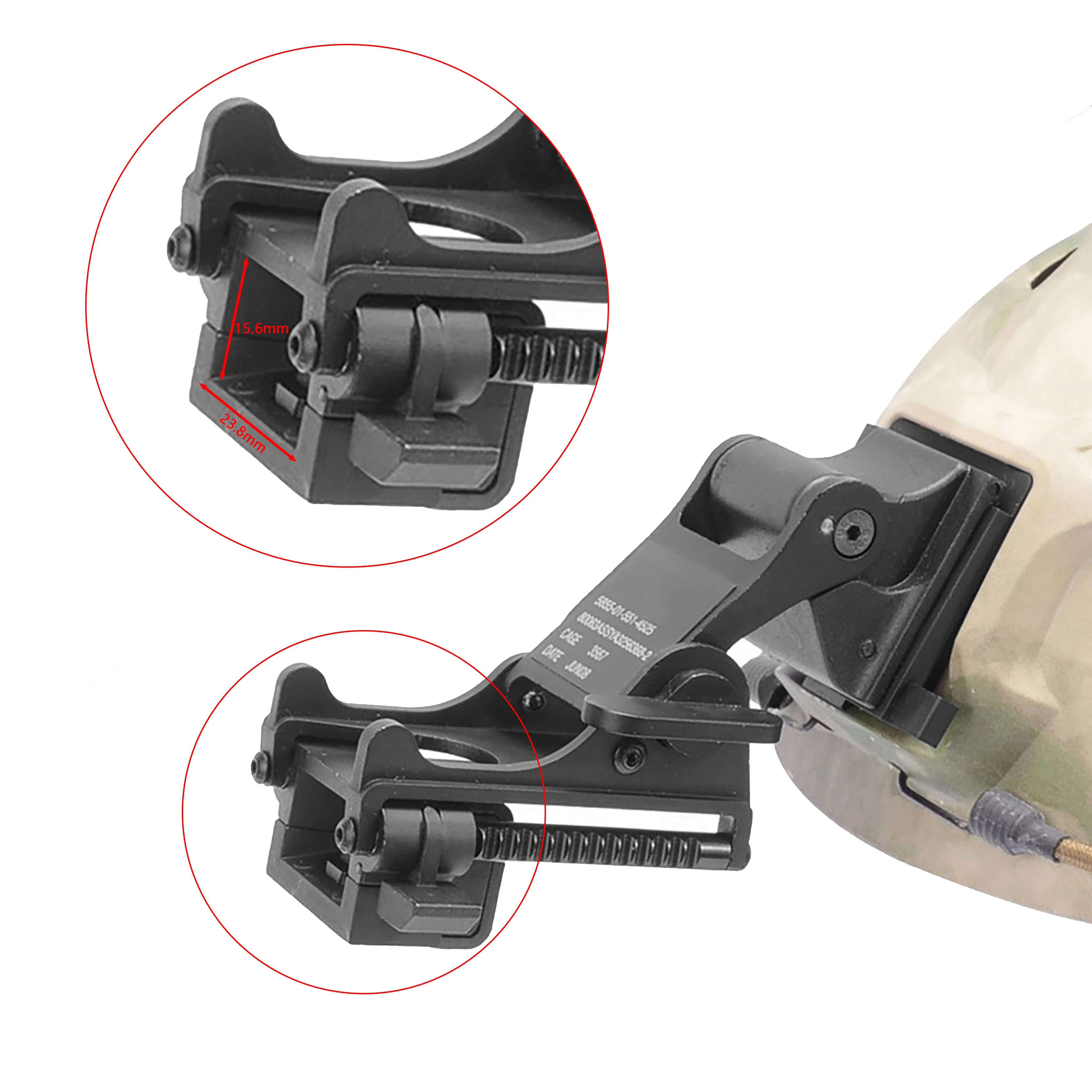 Tactical MICH M88 FAST Helmet Mount GPNVG 18 Night Vision Goggle For Rhino PVS-14 PVS-7 Mount Adapter Monocular Accessories