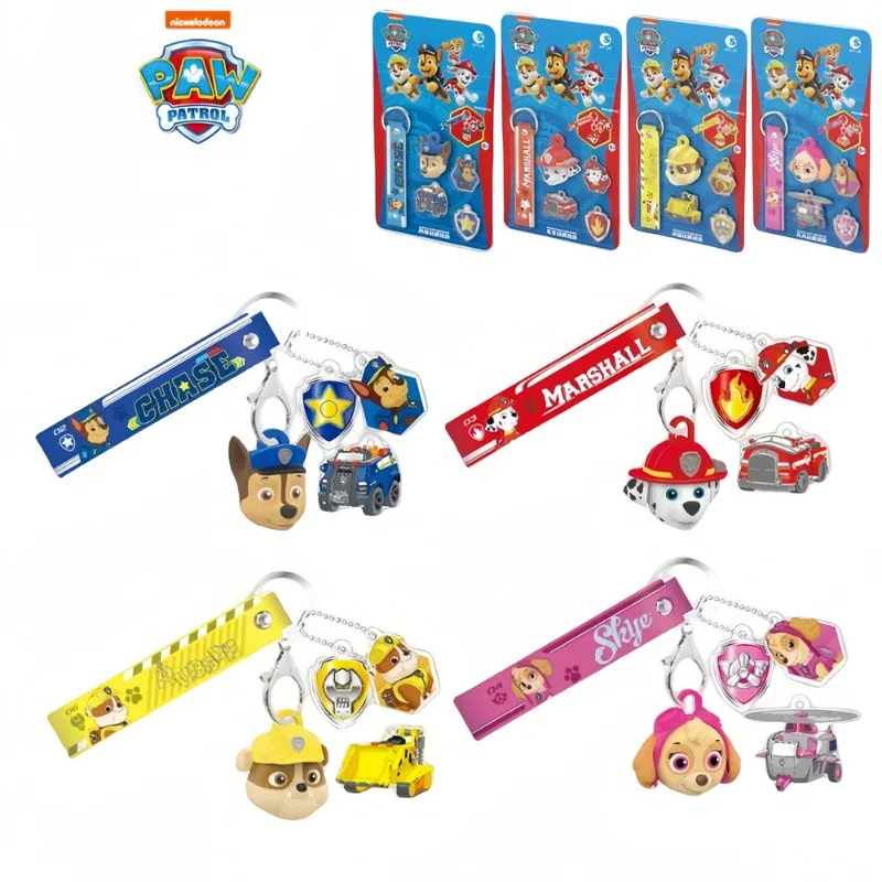 Portachiavi PAW Patrol Chase portachiavi acrilico creativo a doppia faccia personalizza accessori portachiavi ciondolo 3D regali di moda nuovo