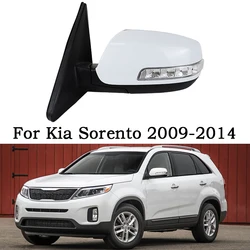 For Kia Sorento 2009-2014 With Turn Signal Light Electric Folding Heating Car 9 Wire Rearview Mirror Assembly  87610-2P150