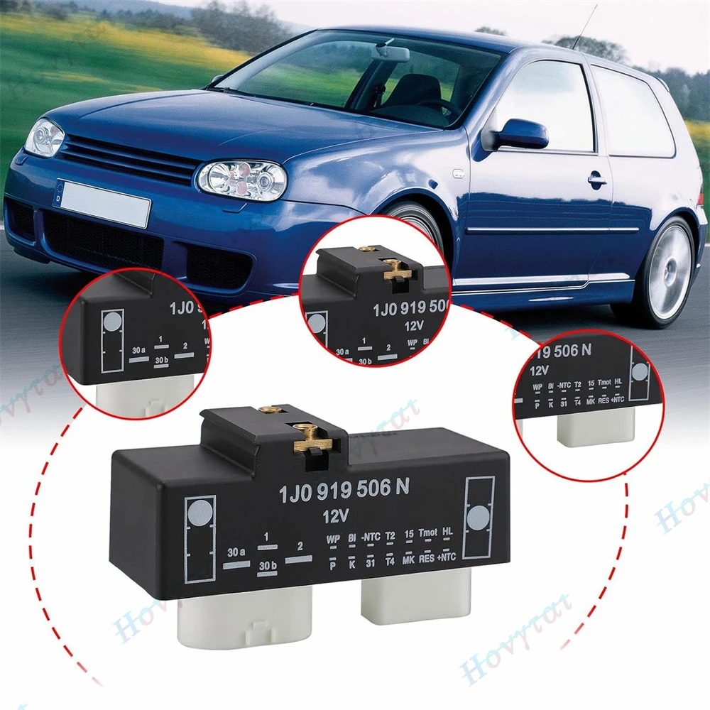 

1J0919506N Electric Cooling Fan Control Module Relay Radiator Unit Fit for Volkswagen Golf 2002-2005 Jetta 2002 2003 2004