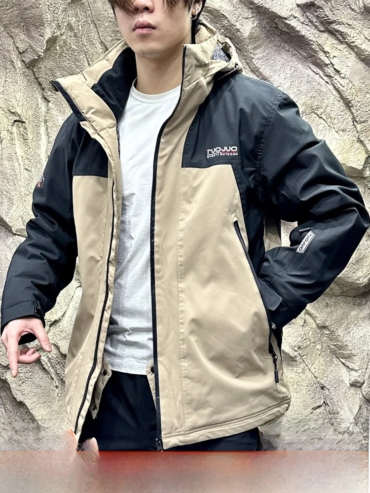 

Скандинавский высокопроизводительный мужской хлопковый джет для сноубординга на открытом воздухе, водонепроницаемый, ветрозащитный, всепогодный, теплый