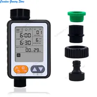 New Automatic Manual Mode Irrigation Controller Rain Sensor Garden Watering Timer Multiple Program Large Screen Battery Operated