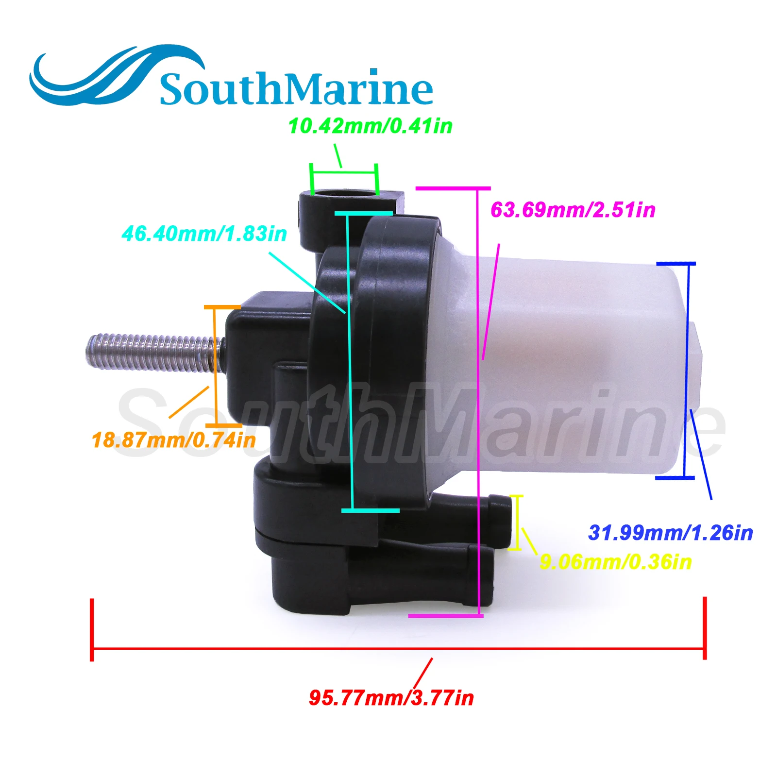 Boat Engine 35-879884T Fuel Filter Assembly for Mercury Quicksilver Mariner 30HP 35HP 40HP 50HP 60HP Outboard Motor