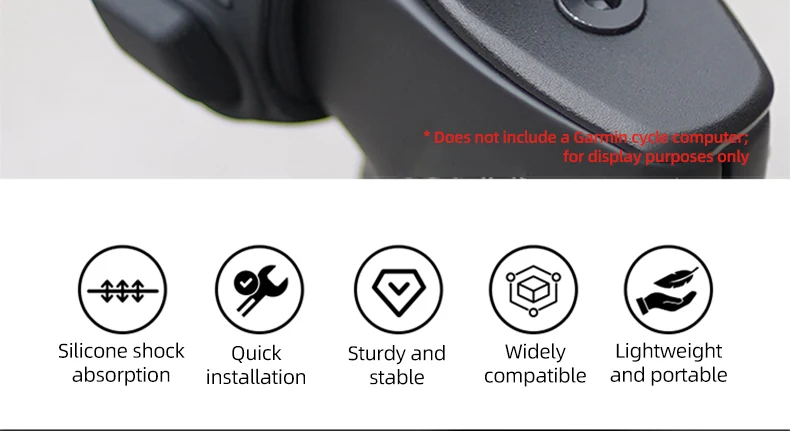 GUB P13 Handy-Fahrradhalterung, sichere Silikon-Halterung für Computer und Smartphone, kompatibel mit Garmin, Bryton, Wahoo – Detail 20