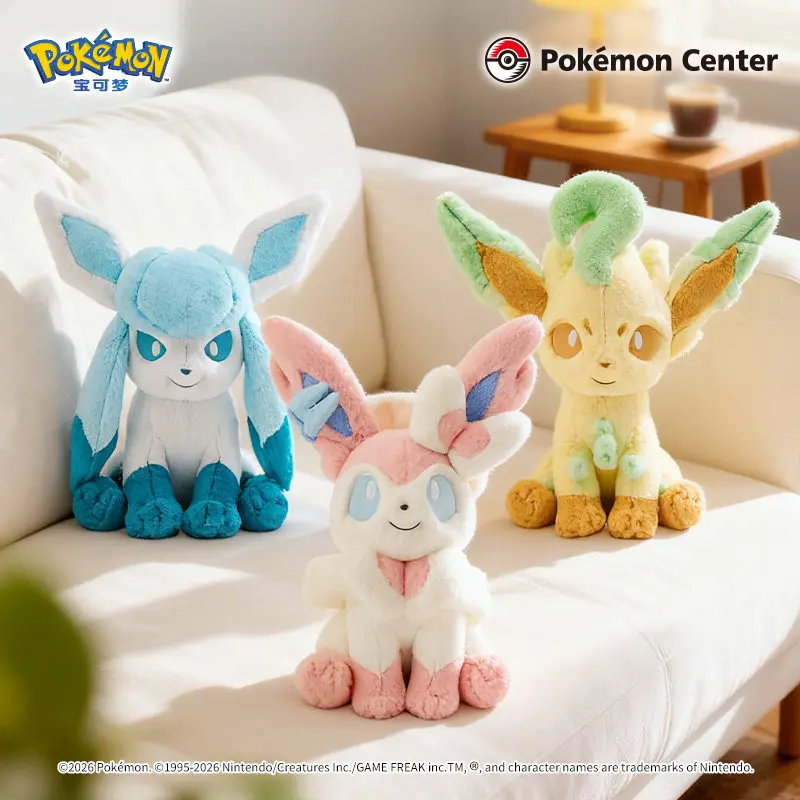 

Плюшевая игрушка-подушка Pokemon Center Soft Hug Series в стиле Иви: успокаивающий компаньон, подарок на Рождество и День рождения