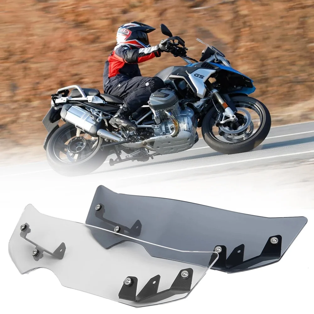 Motorcycle Windscreen Windshield Wind Deflector Extension For-BMW R 1250 GS Adventure ADV 2019 2020 2021 Smoky