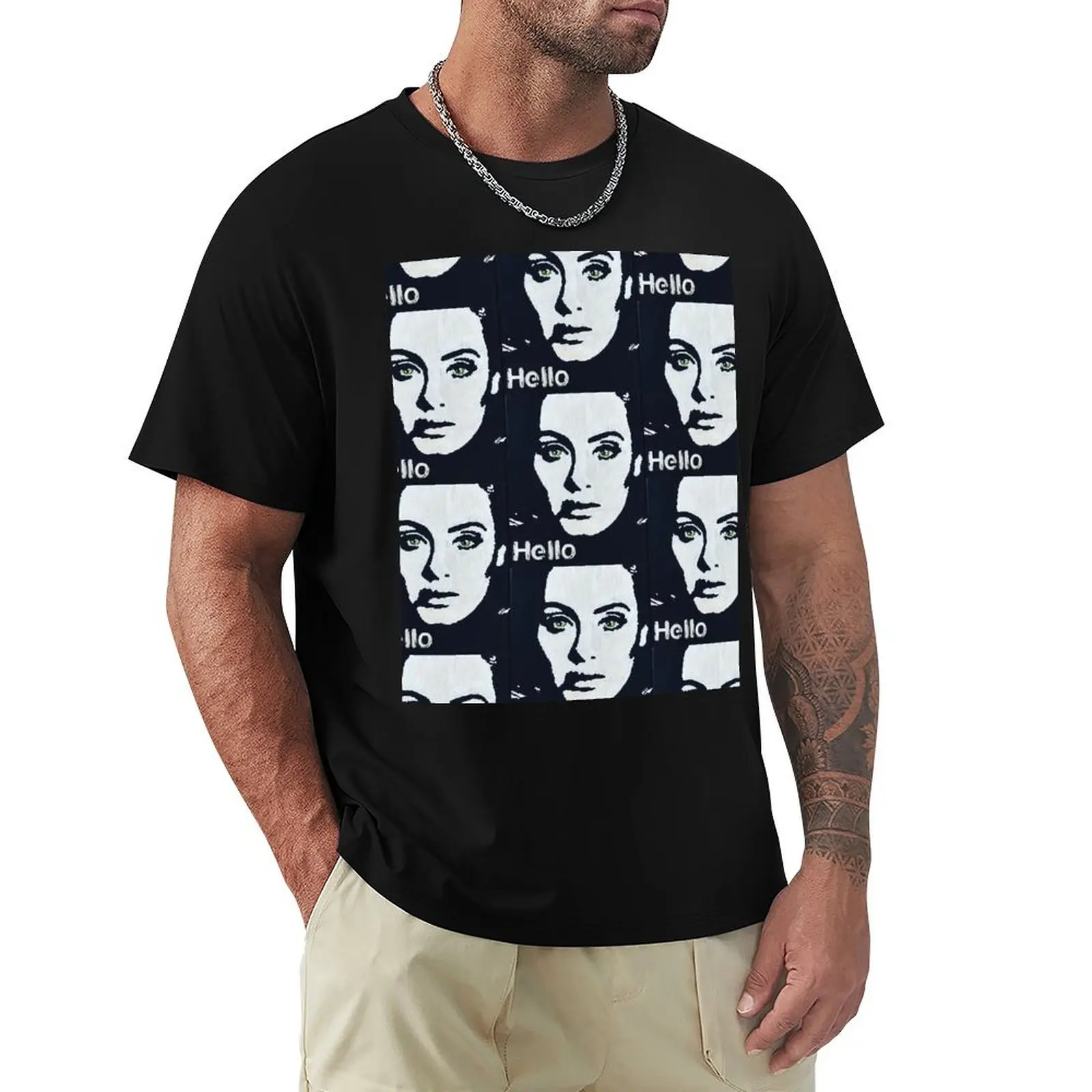 

A Simple Hello T-Shirt anime shirt for a boy new gifts and t-shirts customs mens fashion