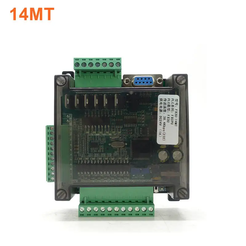 FX3U-14MR FX3U-14MT Scheda di controllo industriale PLC 8 ingressi 6 uscite 6AD 2DA e RS485 RTC compatibile con FX1N e FX2N