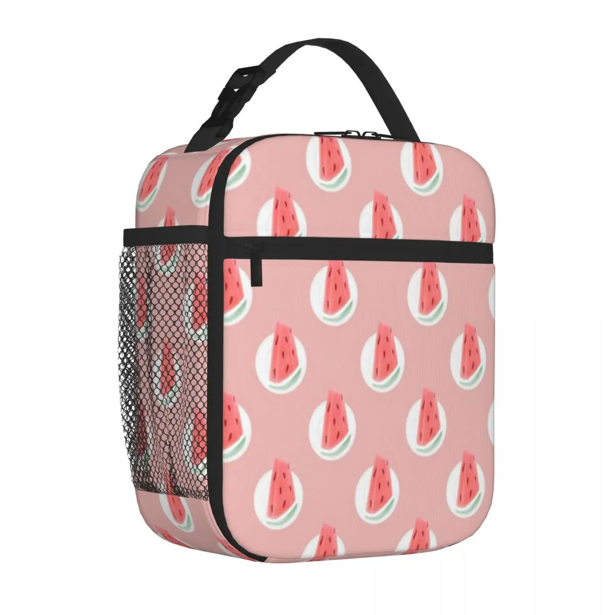 Hot Sale Slice Of Watermelon Hip Hop Canvas Lunch Bag Office Daily Bento Bag
