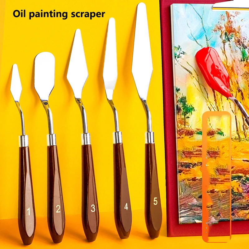 Oil Pastel Scraper Art Tool Set - Paint Texture Painting Materials - Quartz Sand - Acrylic Paint Color Mixing Kit