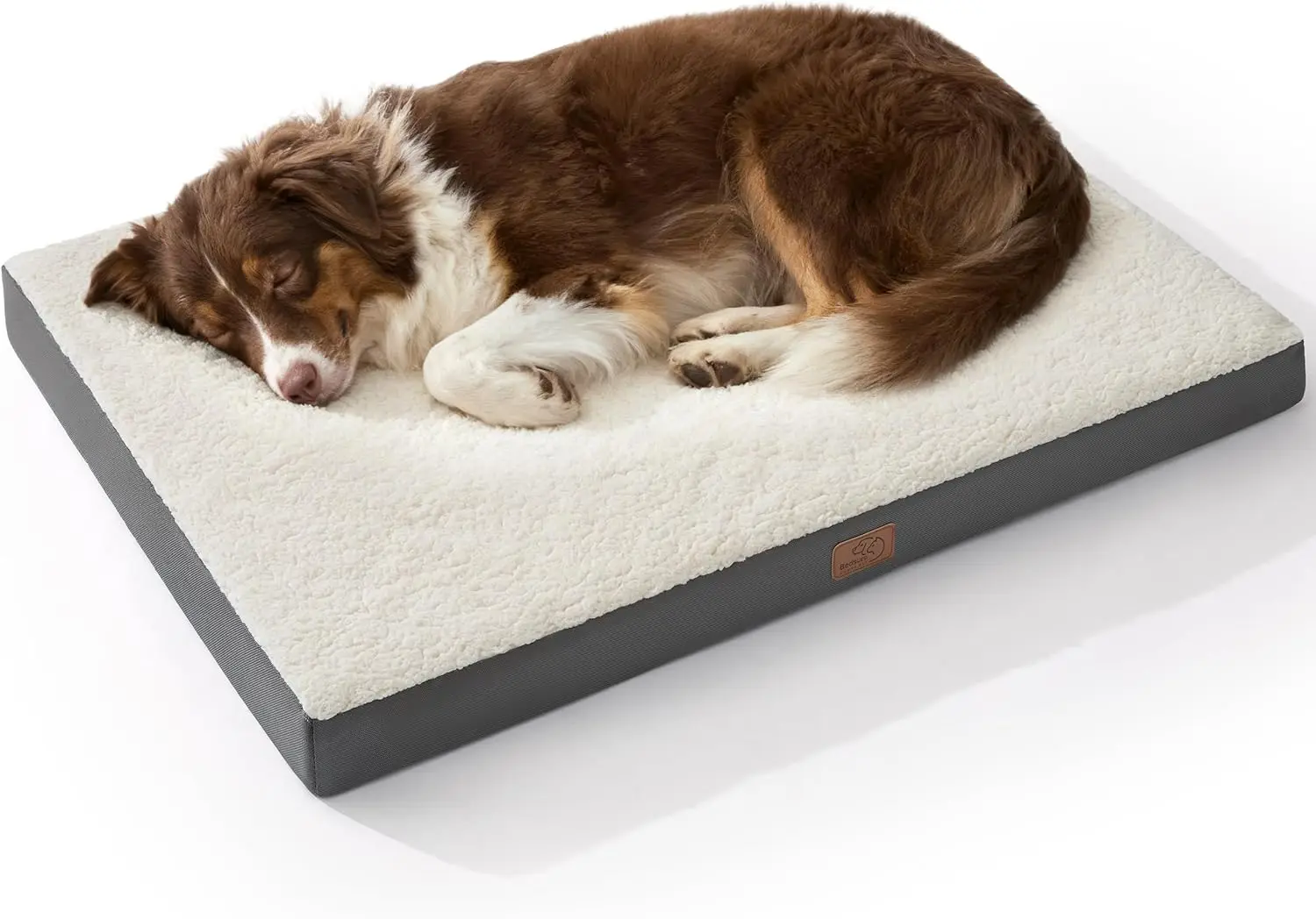 

Dog Beds Large Sized Dog - Comfy Flat Pet Beds with Removable Washable Cover, Orthopedic Egg Crate
