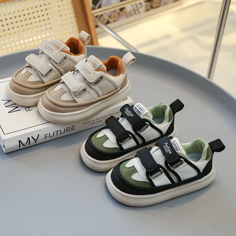 

Детская спортивная обувь на мягкой подошве, осенние дышащие сетчатые кроссовки для девочек, модная детская обувь для мальчиков, Размеры 26-36