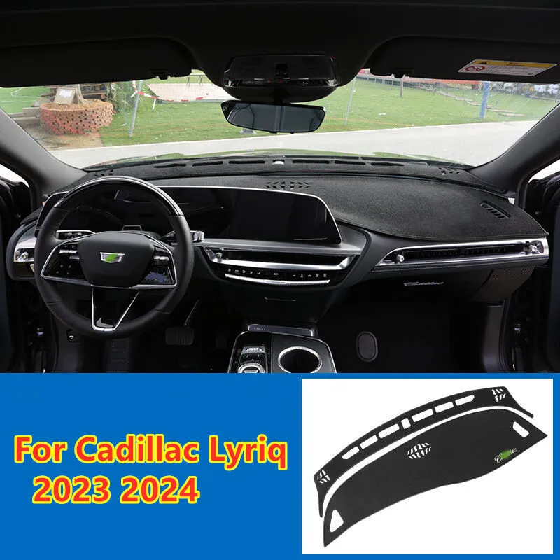 

Черный чехол для приборной панели, коврик для приборной панели, внутренний чехол для Cadillac Lyriq 2023 2024