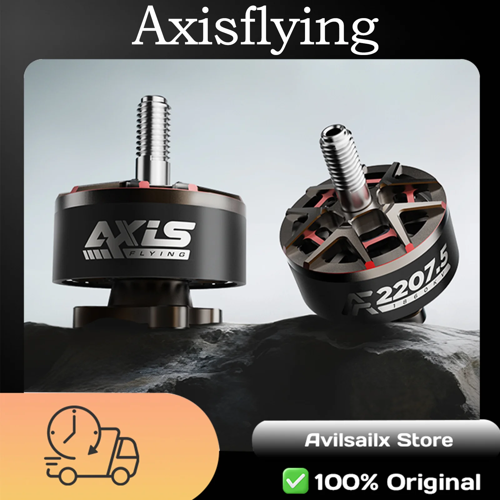 

AXISFLYING AF2207.5Motor 1860 1960KV Longer Flight High Power Brushless Motor for FPV Drone Racing Quadcopter Stable and Durable
