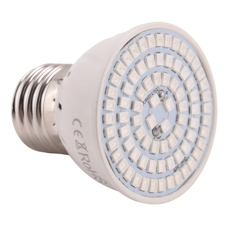 ABUP-4X E27 80 المصابيح نمو النبات مصباح LED نمو الطيف الكامل مصابيح كهربائية الشتلات زهرة فيتو مصباح