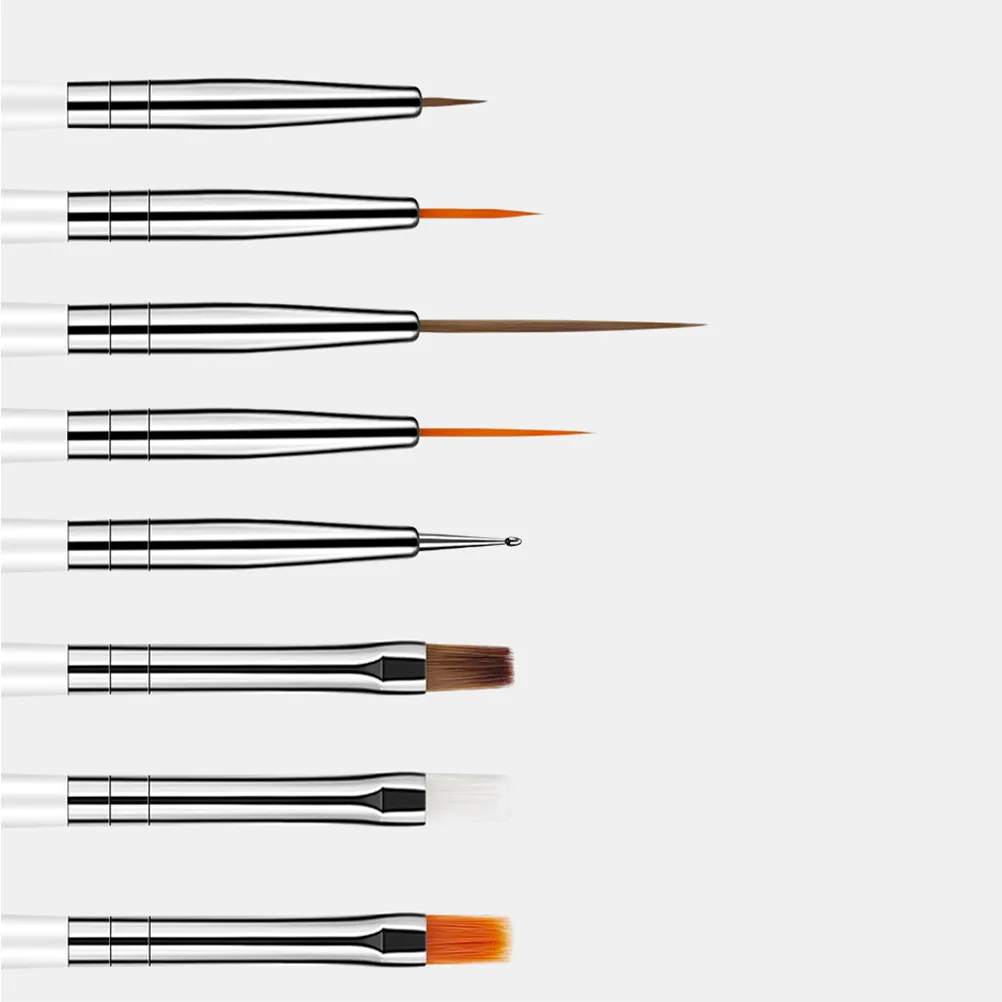 

1Set Nail Art Pen Brush Tool Kit Professional Durable Fine Drawing Pen Nail Painting Tools Lightweight Long Handle for Manicure