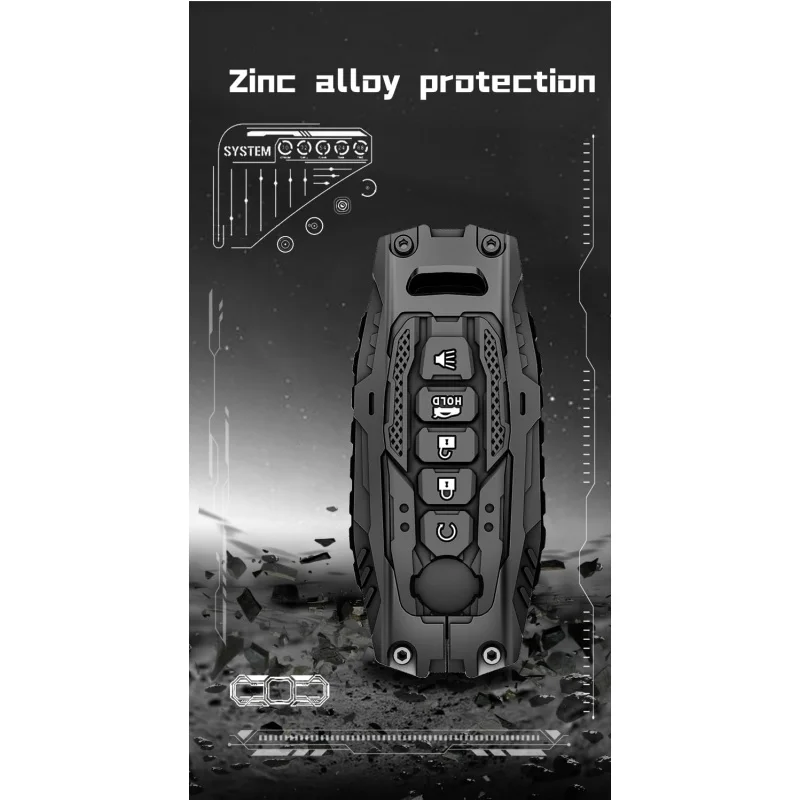 Heavy Zinc Alloy Key fob For  Nissan (Model-A 5 Buttons)