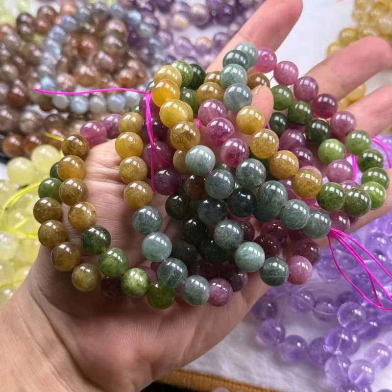 Natural Bracelet Fashionable Old-Mine Colorful Tourmaline Bead Jewelry