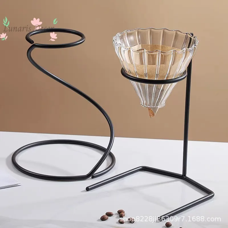 Coffee hand brew rack, filter cup holder, snake-shaped filter cup holder, coffee utensils, hand brew coffee set, display stand