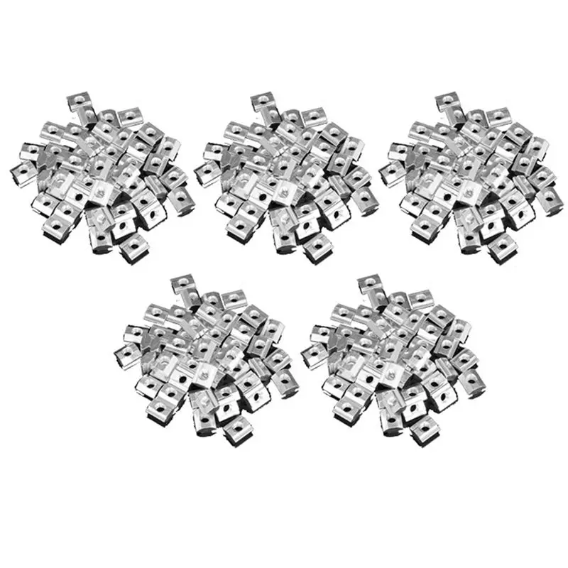 A93E-250Pcs M5 T Sliding Nut Zin-Plated Carbon Steel T Sliding Nut For 2020 Aluminum Profile