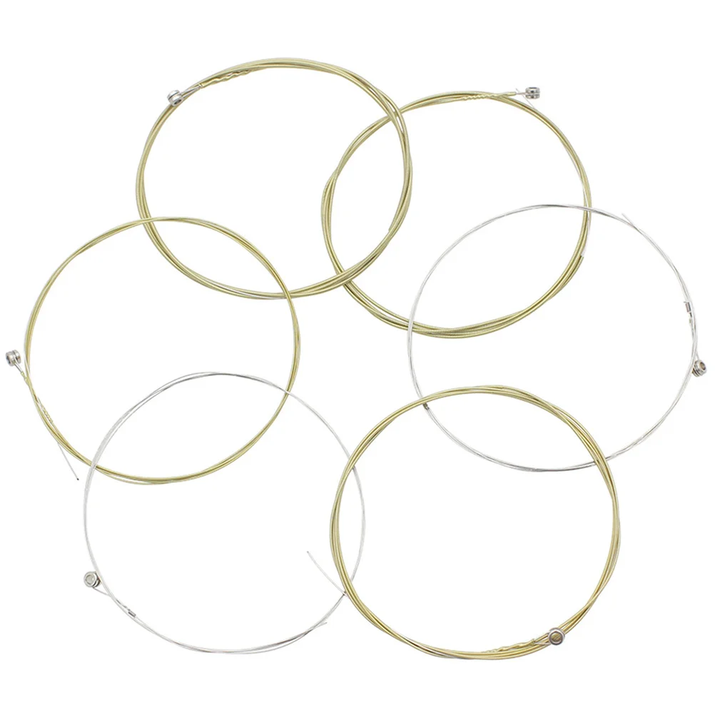 

6Pcs Phosphor Bronze Guitar Strings Durable Metal Folk Acoustic String Set Good Gift for Musicians Guitar Strings