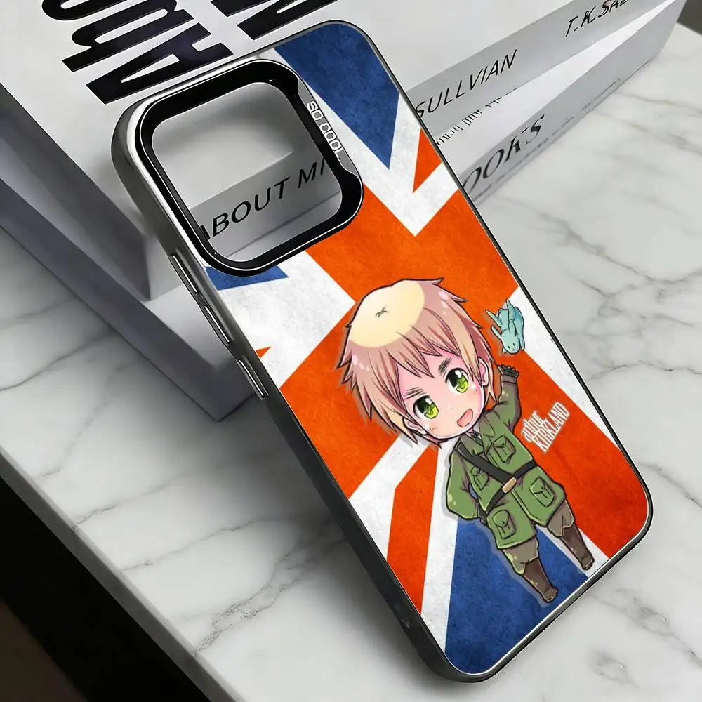 H-Hetalia Canada-A  Phone Case For iPhone 17,16,15,14,13,12,11 Plus,Pro Max,XS,Colored Silver Plated Inside