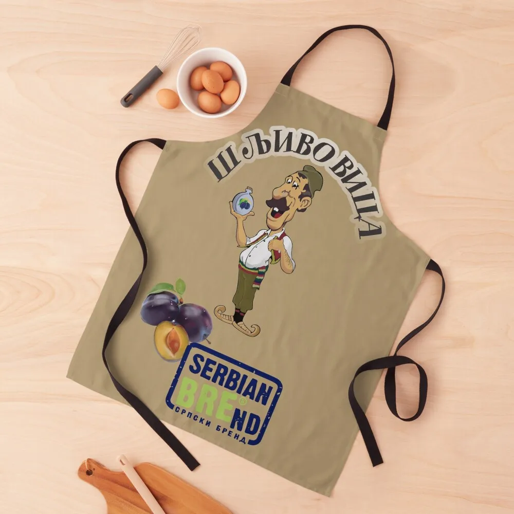 

Serbian whiskey - sljivovica Apron Kitchen innovative kitchen and home items Apron