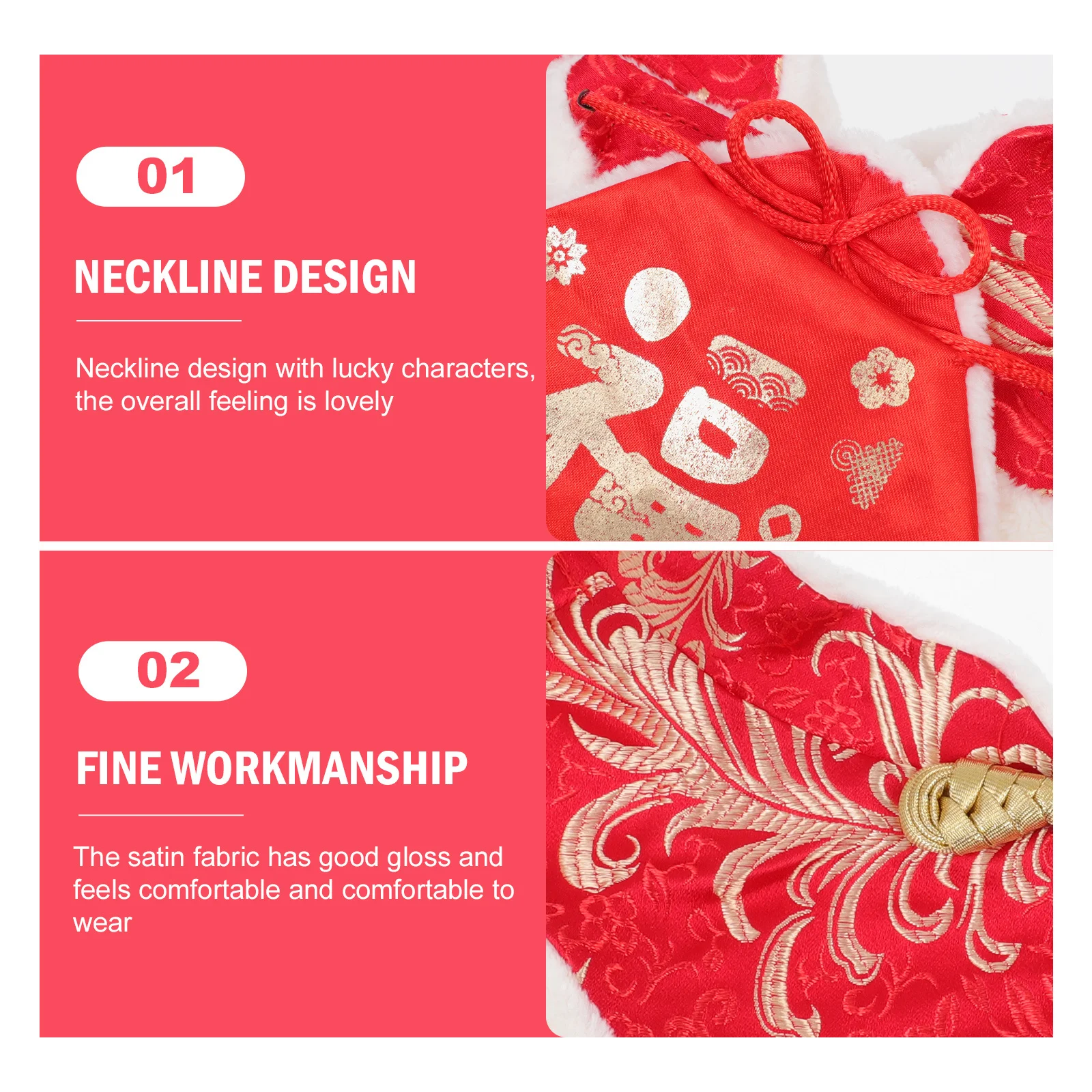 

Pet Warm Cloak New Year Lightweight Comfortable Cape Winter Dress Up Dog Cat Party Costume Supplies New Year Pet Cape