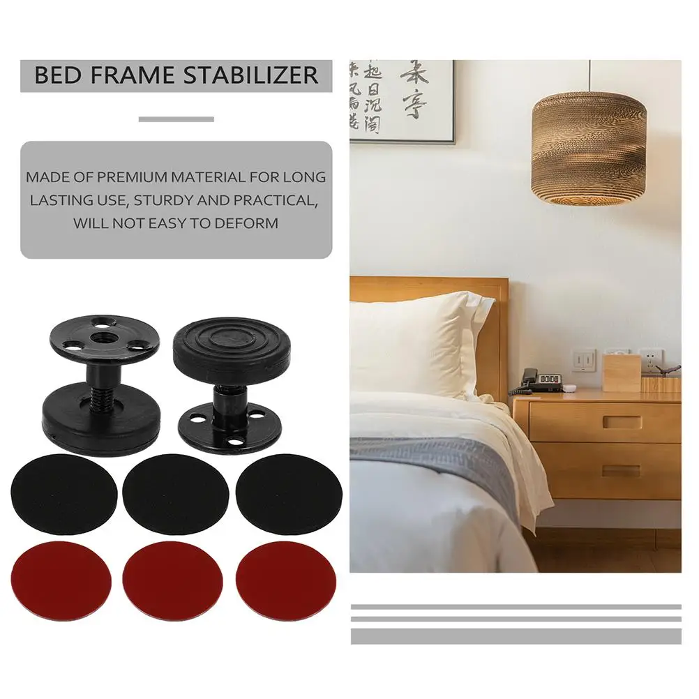 2pcs Anti Frame Fixers Headboard Stabilizer Adjustable Height Adjustable Bed Frame Anti Shake Tool Metal Bed Fixer Stopper