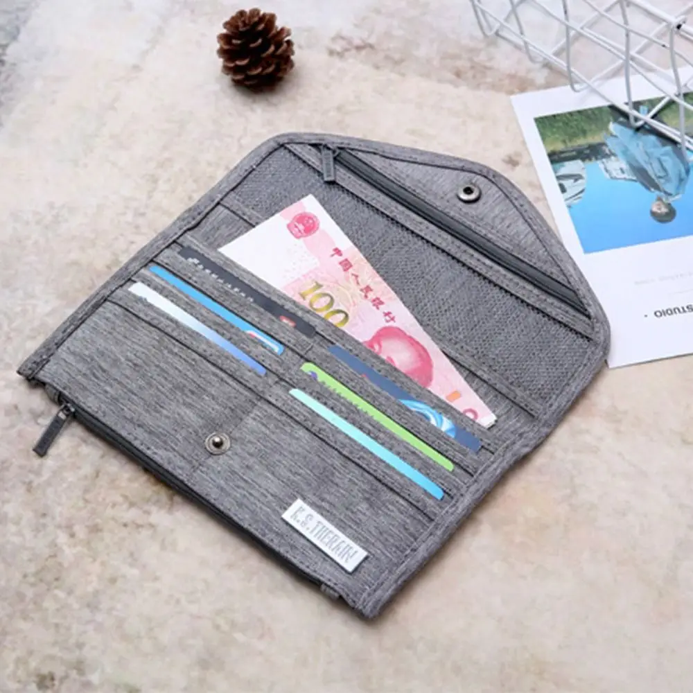 Portable Multicolor Passport Cover Multi-function Oxford Passport Wallet Waterproof High Quality Certificate Bag Unisex