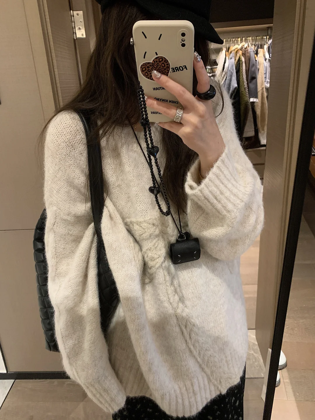 

ay Свитер с 3D узлом, женский свободный ленивый круглый Ne, мягкий вязаный повседневный топ, осень-зима, новый удобный трикотаж...