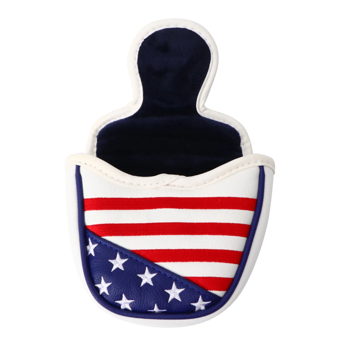 

Mallet Putter Cover Headcover PU Putter Cover USA Flag Head Cover Head Cover