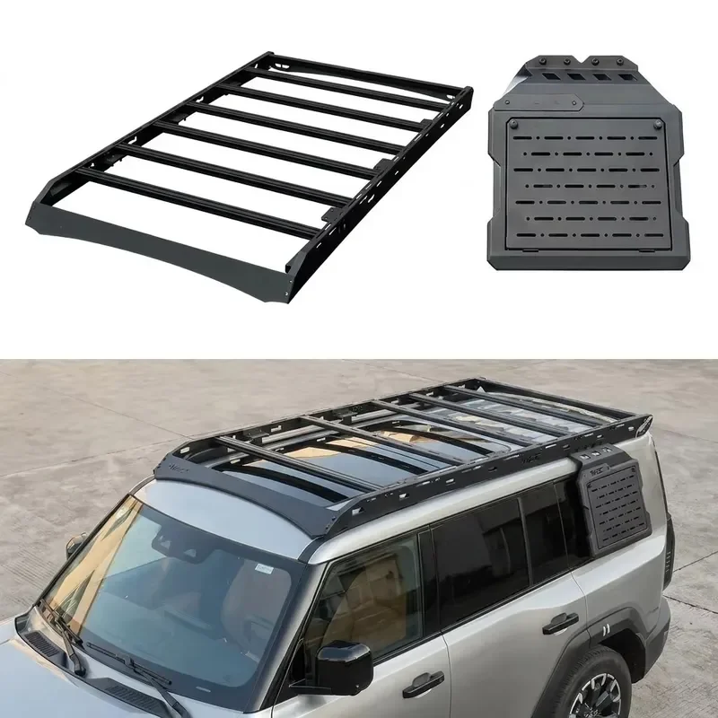 G700 Universal Aluminum Alloy Car Roof Rack-Black 100kg+ Load Capacity
