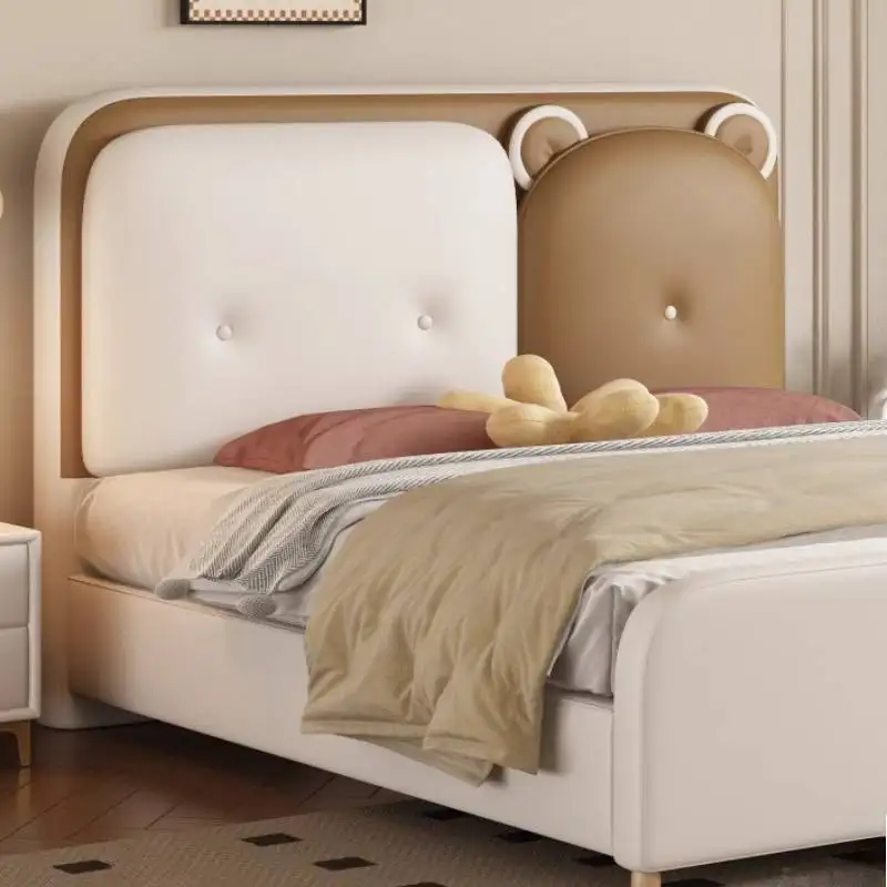 سرير أطفال فاخر أبيض ديكور آمن وبسيط وحديث سرير أطفال خشبي تصميم فردي مخصص Lettino Per Bambini أثاث منزلي