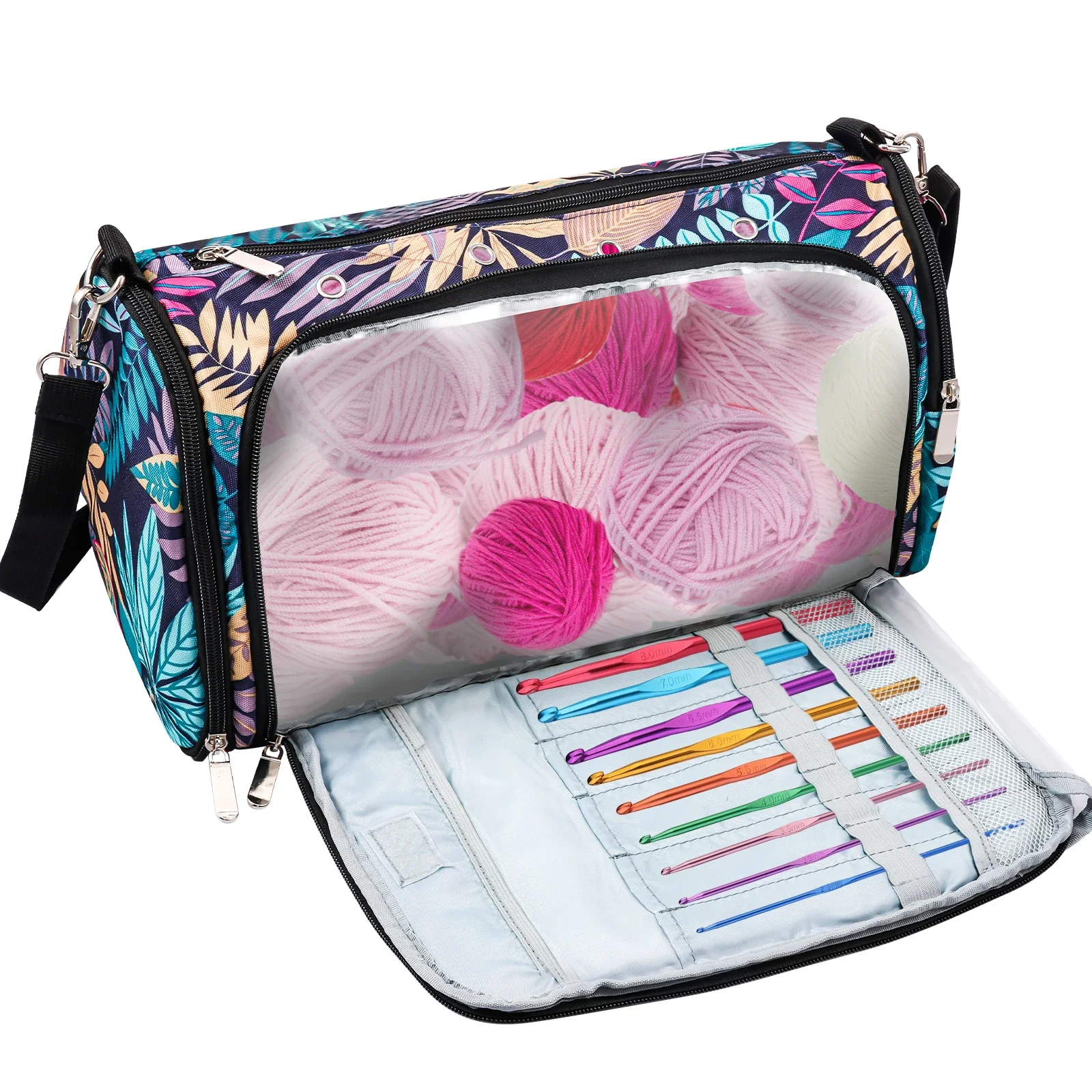 

Сумка для вязания, сумка для хранения пряжи, пылезащитная, большой емкости, портативный, дорожный органайзер для швейных игл, аксессуары