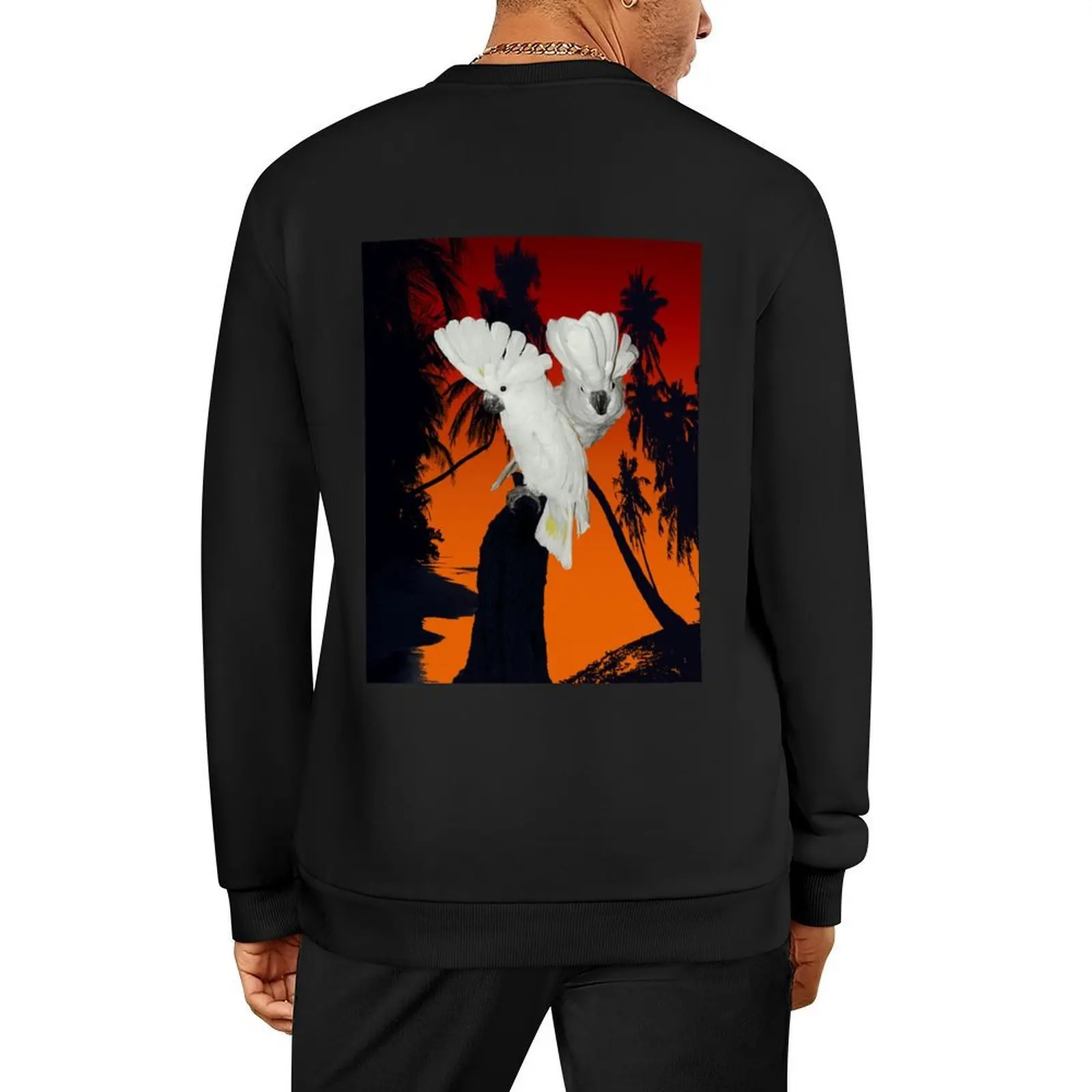 

Tropical Umbrella Cockatoos Beach Art A314 Pullover autumn new products tracksuit korean clothes men wear men's sweatshirts