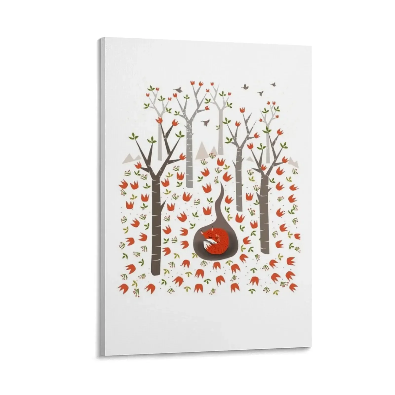 

Sleeping Fox Canvas Painting room decorations Paintings on canvas for living room Wall decoration poster