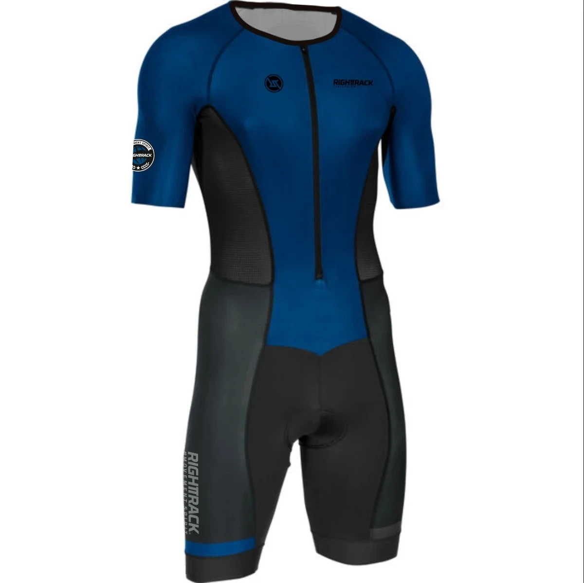 RIGHTTRACK Trisuit Men\'s Summer Triathlon Race Short Sleeve Skinsuit Clothing Swimming Cycling Running Competition Apparel