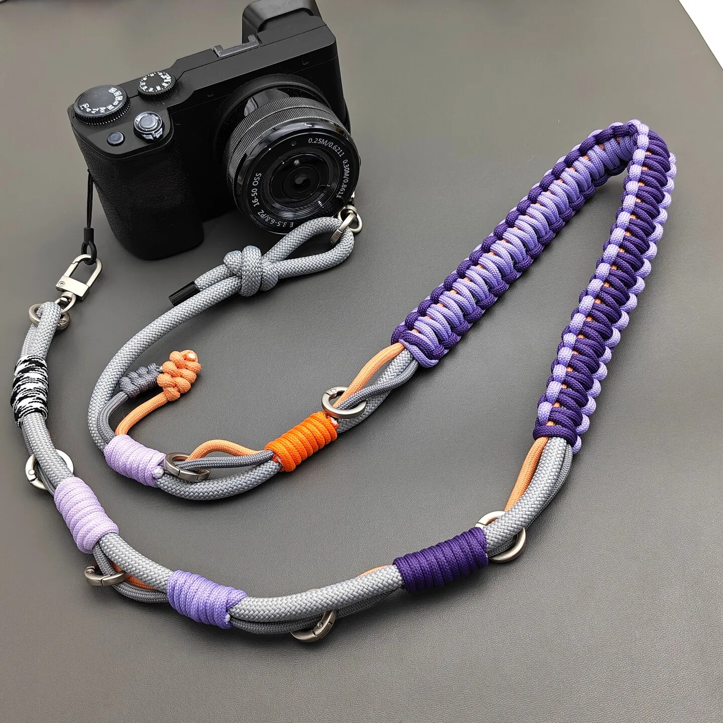 Hand-braided Adjustable Repalcement Bag Strap Multi-purpose Anti-lost Camera Phone Lanyard Crossbody Shoulder Strap Accessories